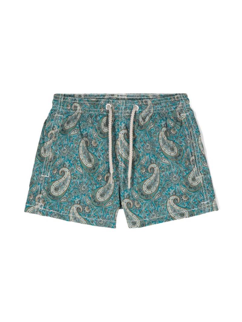 MC2 Saint Barth Kids paisley-print swim shorts - Blue von MC2 Saint Barth Kids