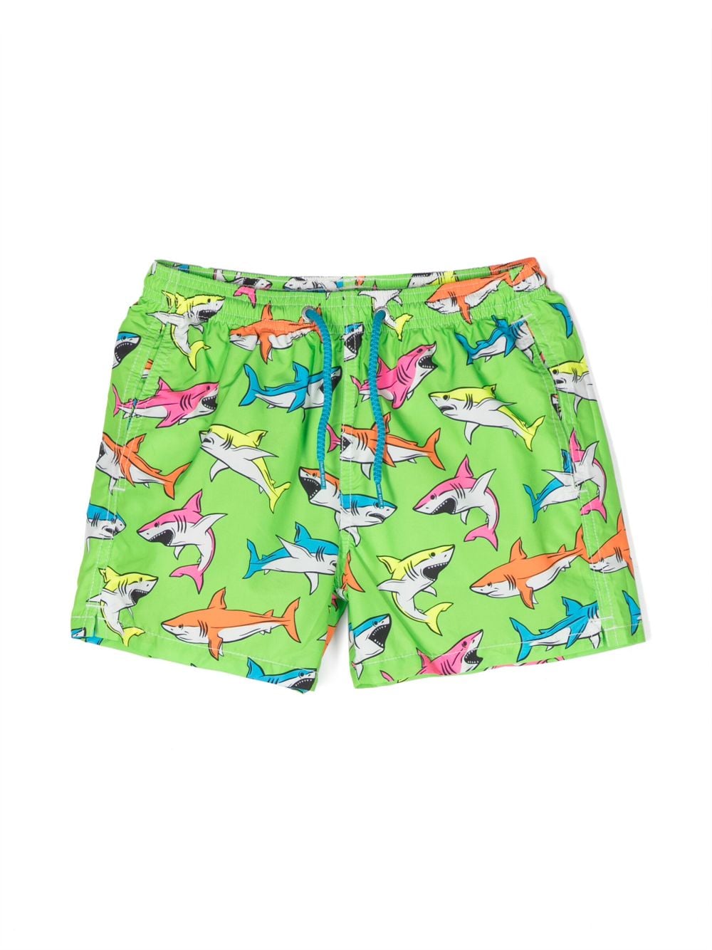 MC2 Saint Barth Kids shark-print swim shorts - Green von MC2 Saint Barth Kids