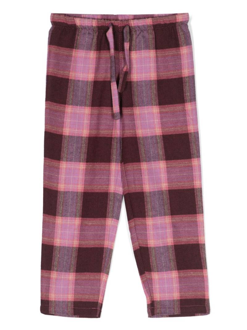 MC2 Saint Barth Kids tartan-check drawstring pajama bottoms - Purple von MC2 Saint Barth Kids