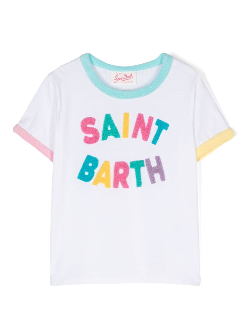 MC2 Saint Barth Kids terry-cloth-detailing T-shirt - White von MC2 Saint Barth Kids