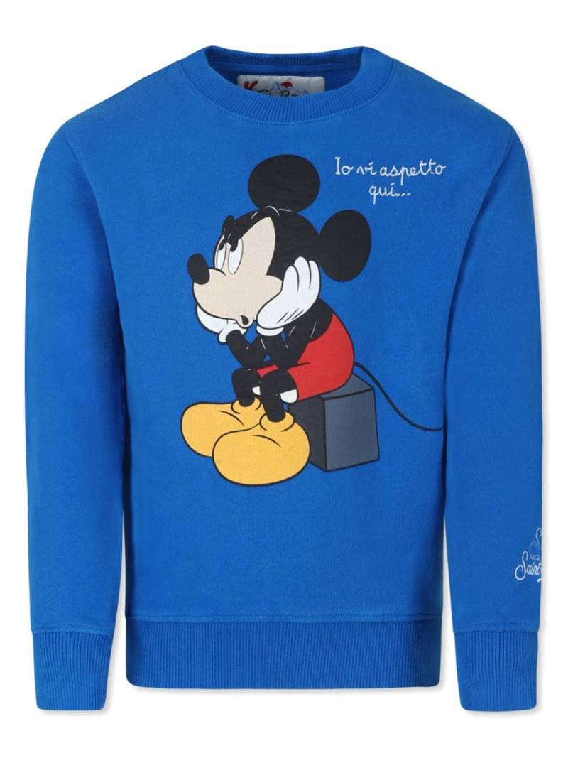 MC2 Saint Barth Kids x Disney printed sweatshirt - Blue von MC2 Saint Barth Kids