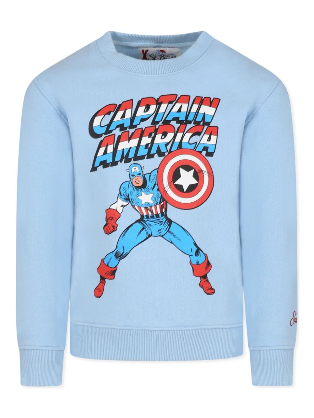 MC2 Saint Barth Kids x Marvel printed sweatshirt - Blue von MC2 Saint Barth Kids