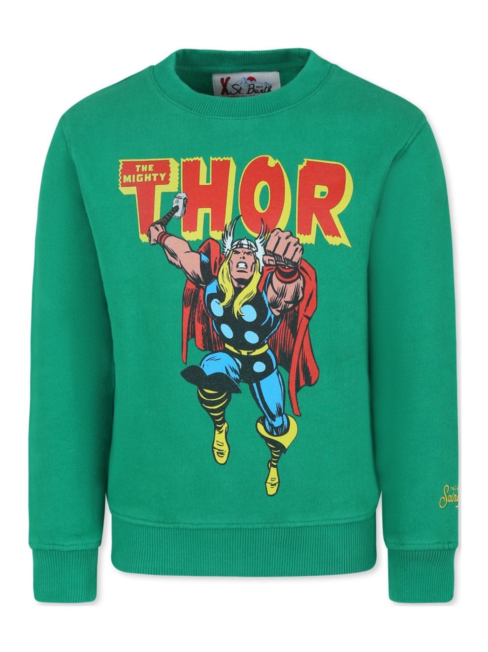 MC2 Saint Barth Kids x Marvel printed sweatshirt - Green von MC2 Saint Barth Kids