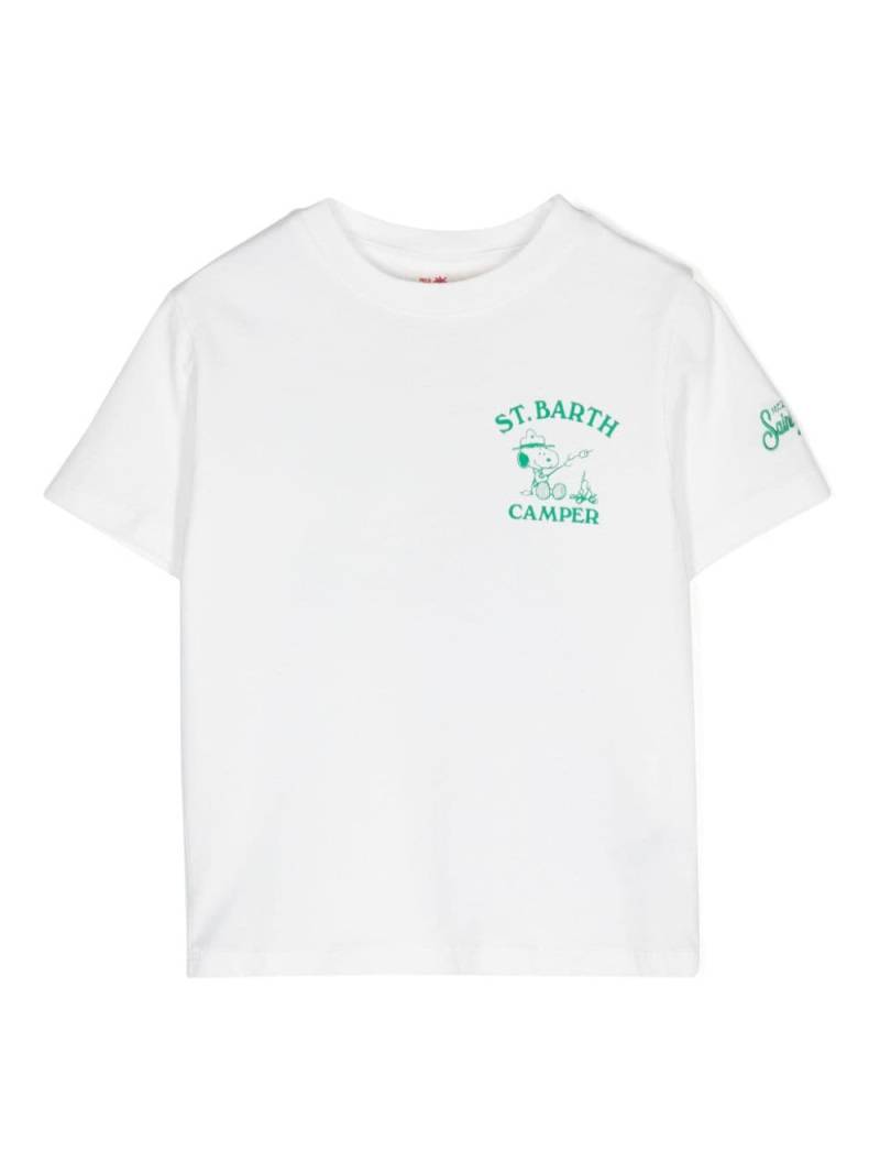 MC2 Saint Barth Kids x Peanuts™ Camper Snoopy T-shirt - White von MC2 Saint Barth Kids