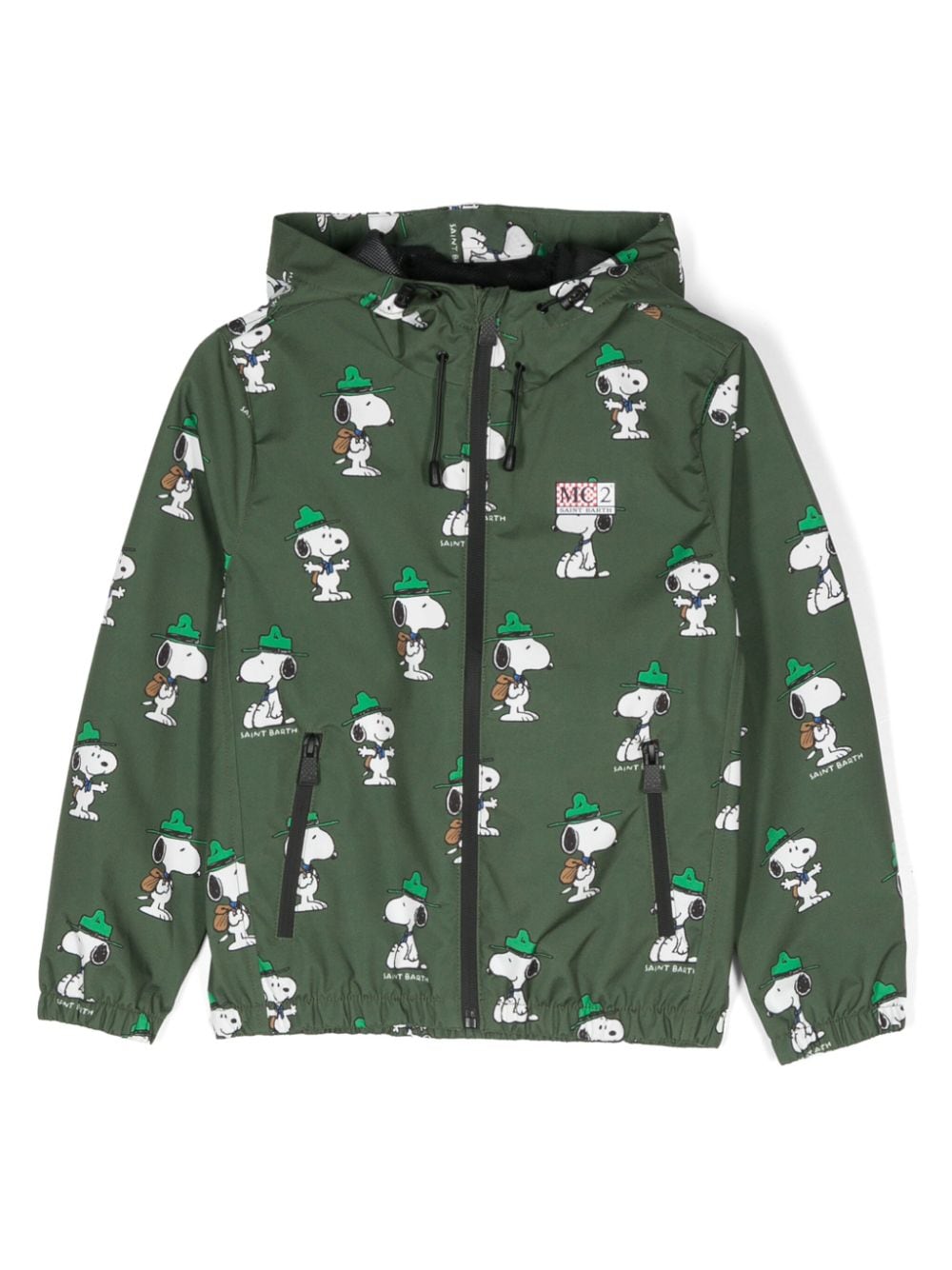 MC2 Saint Barth Kids x Peanuts™ hooded jacket - Green von MC2 Saint Barth Kids