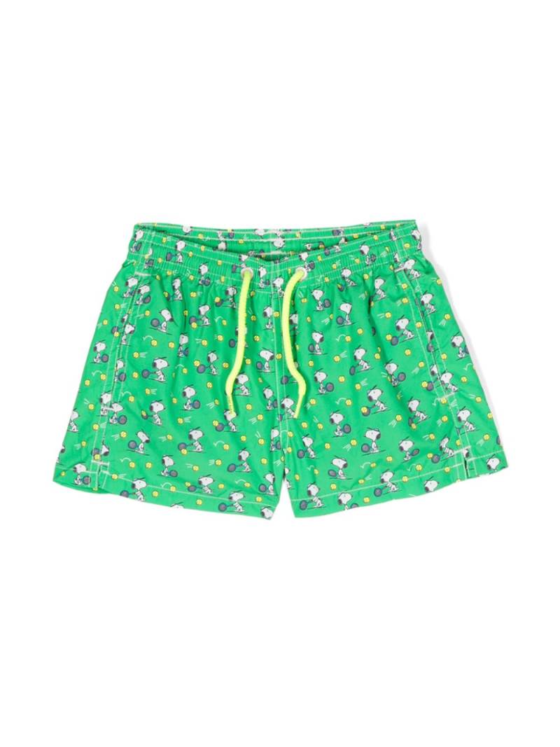 MC2 Saint Barth Kids x Peanuts snoopy-print swim shorts - Green von MC2 Saint Barth Kids