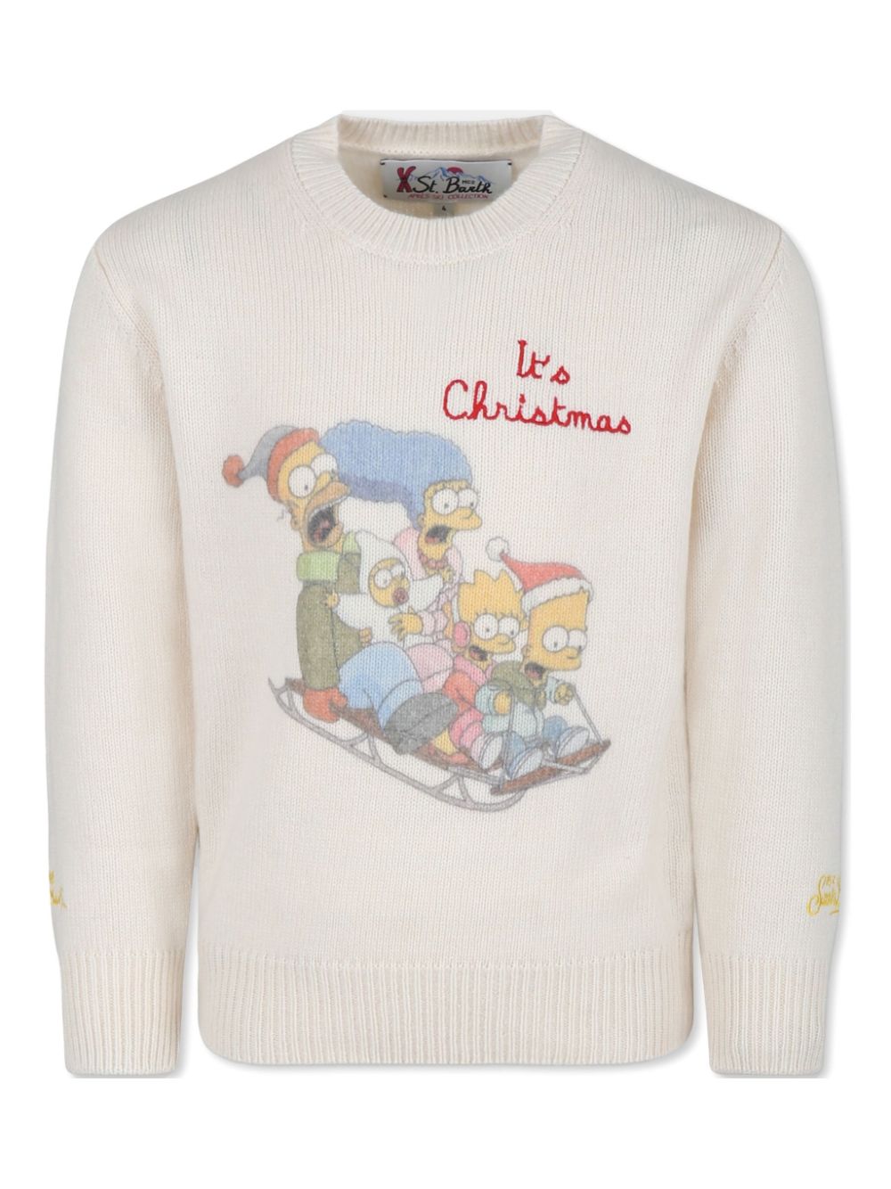 MC2 Saint Barth Kids x Simpsons Princess sweater - White von MC2 Saint Barth Kids