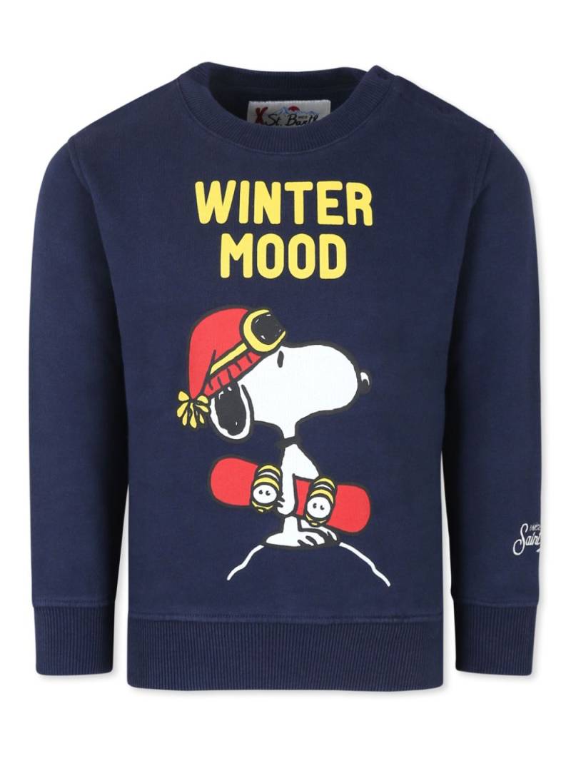 MC2 Saint Barth Kids x Snoopy Peanuts sweatshirt - Blue von MC2 Saint Barth Kids