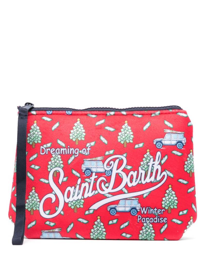 MC2 Saint Barth Aline wooly Xmas Tree pouch - Red von MC2 Saint Barth