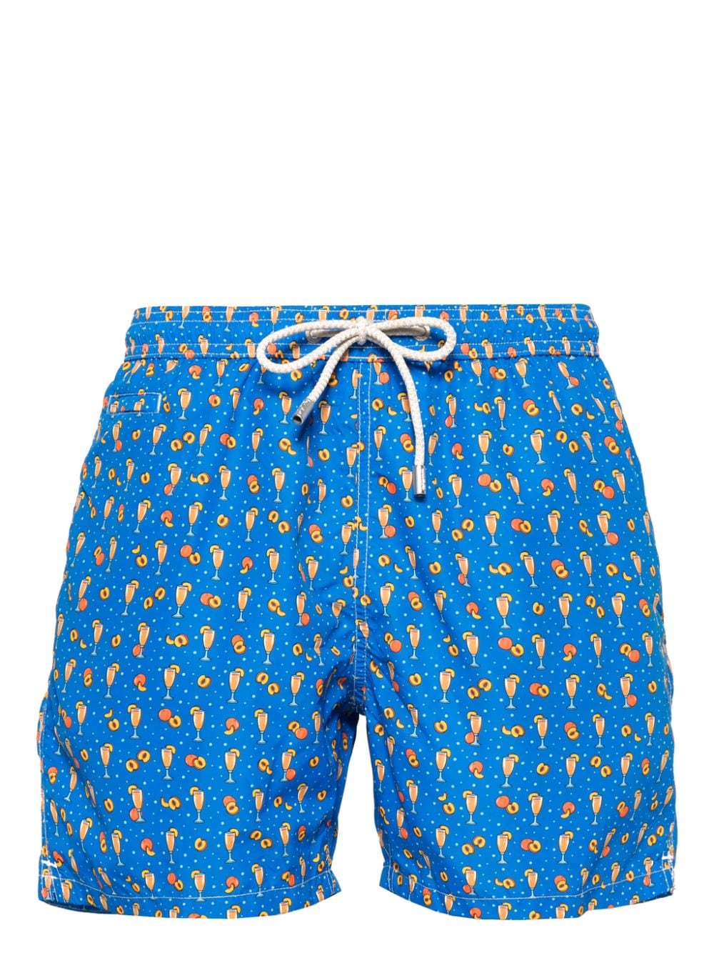 MC2 Saint Barth Bellini Peach-print swim shorts - Blue von MC2 Saint Barth