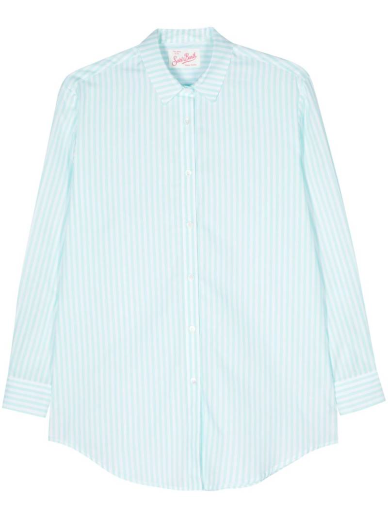 MC2 Saint Barth Brigitte striped shirt - Blue von MC2 Saint Barth