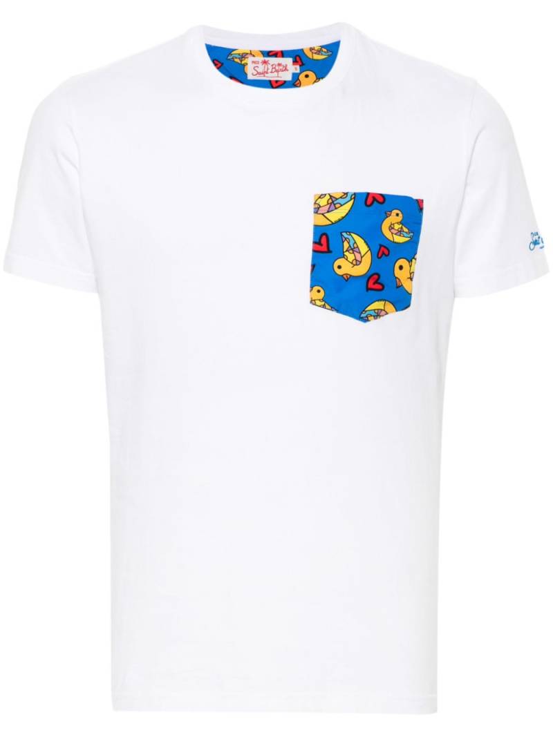 MC2 Saint Barth Ducks Heart cotton T-shirt - White von MC2 Saint Barth