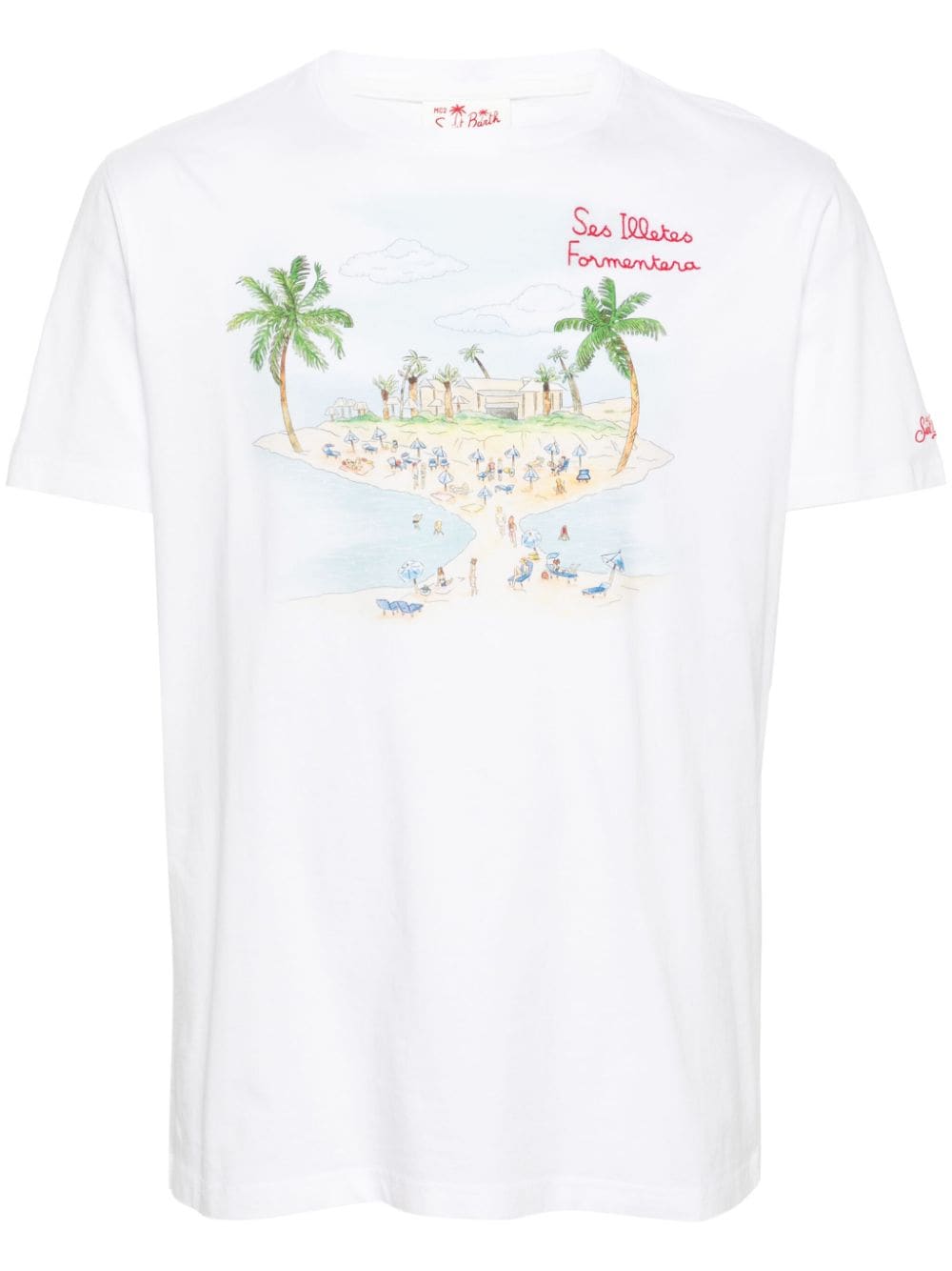 MC2 Saint Barth Formentera Beach cotton T-shirt - White von MC2 Saint Barth
