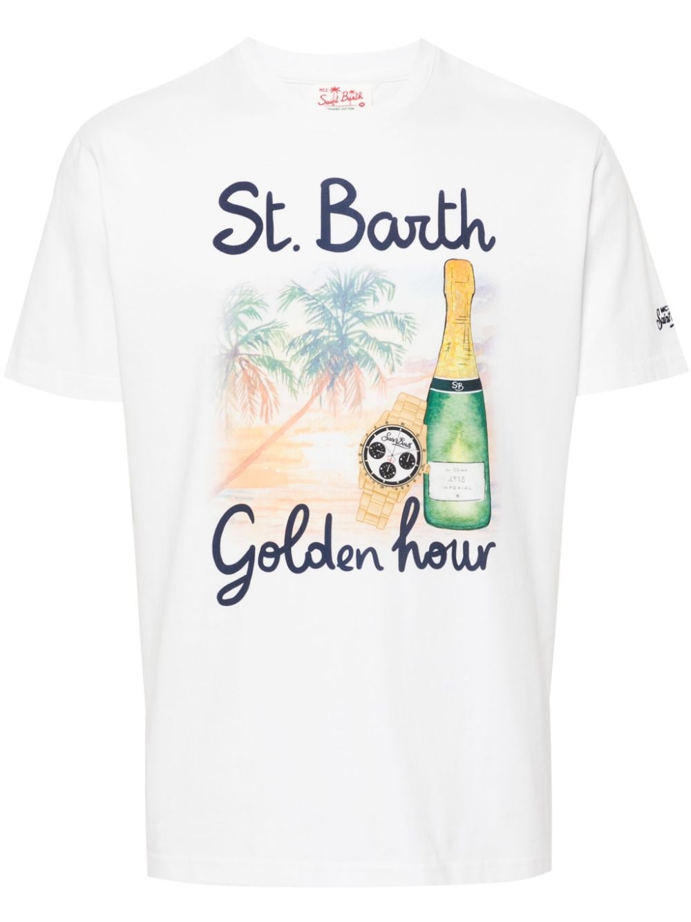 MC2 Saint Barth Golden Hour-print T-shirt - White von MC2 Saint Barth