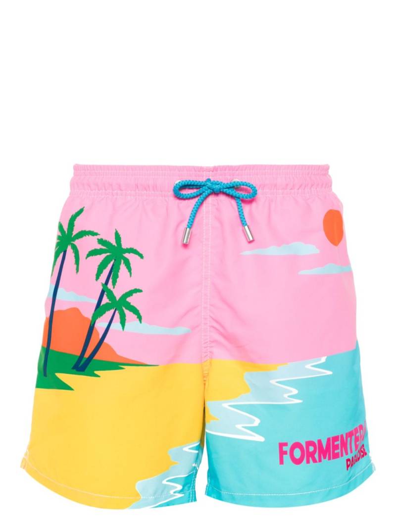 MC2 Saint Barth Gustavia printed swim shorts - Pink von MC2 Saint Barth