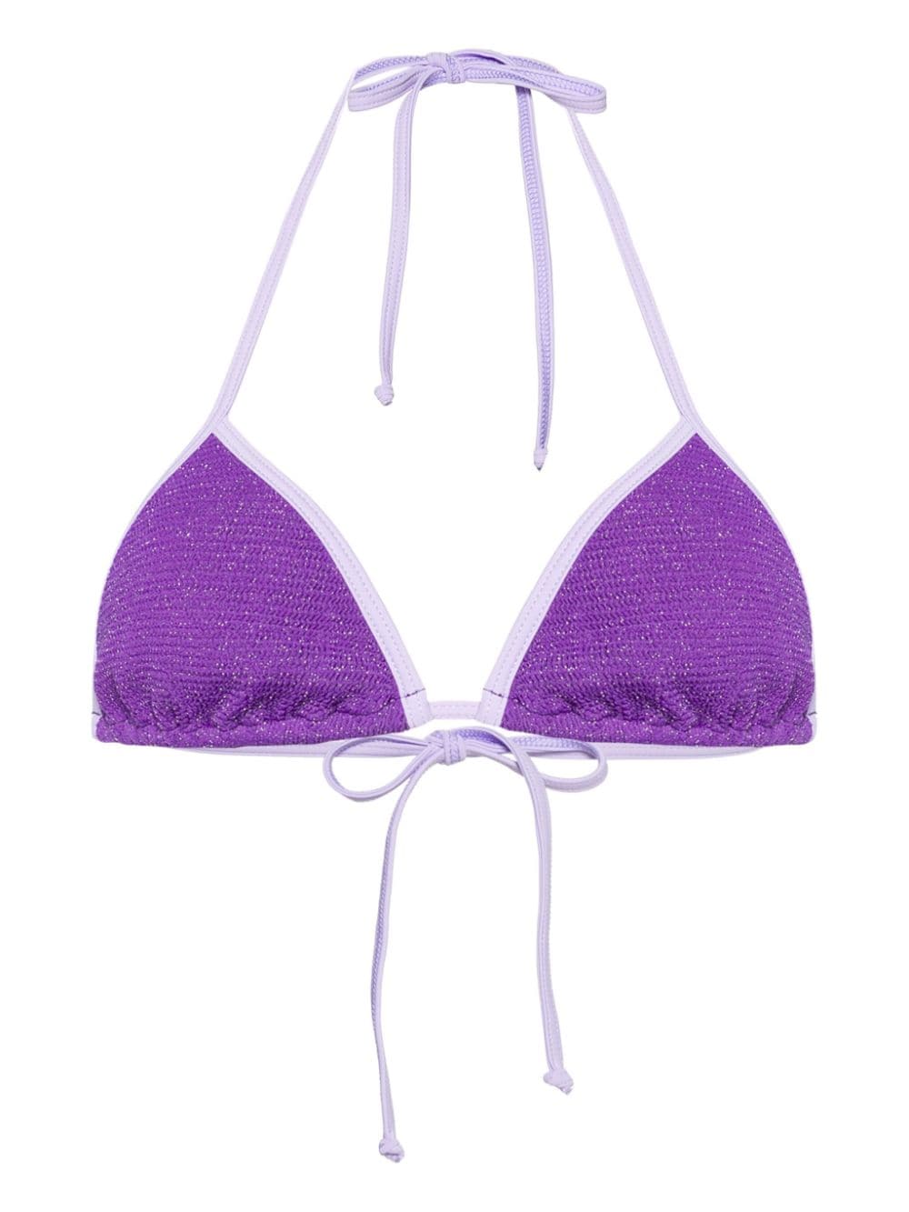 MC2 Saint Barth Leah String lurex bikini top - Purple von MC2 Saint Barth