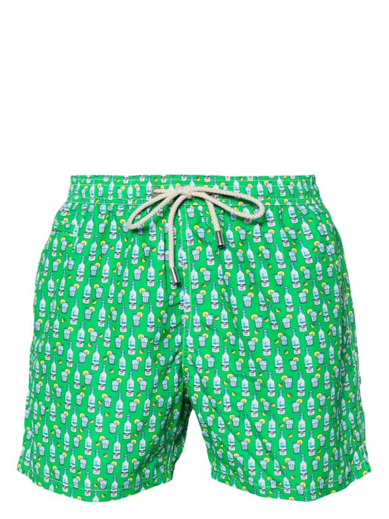 MC2 Saint Barth Lighting drink-print swim shorts - Green von MC2 Saint Barth