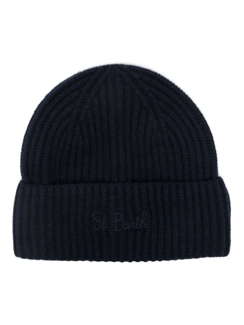 MC2 Saint Barth Moss beanie hat - Blue von MC2 Saint Barth