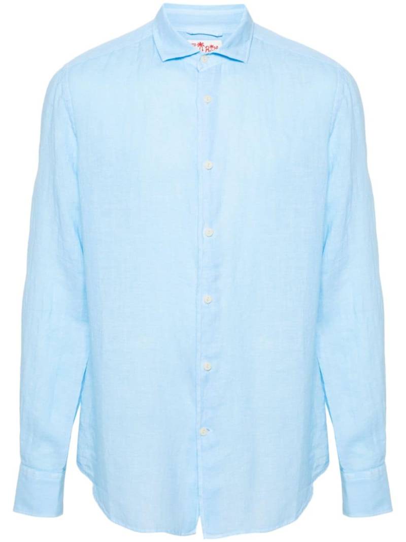 MC2 Saint Barth Pamplona linen shirt - Blue von MC2 Saint Barth