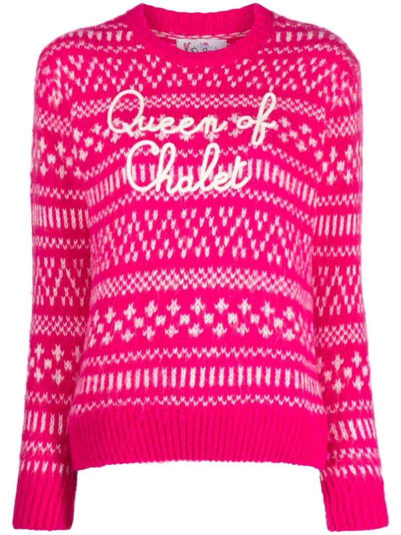 MC2 Saint Barth Queen of Chalet fair-isle jumper - Pink von MC2 Saint Barth