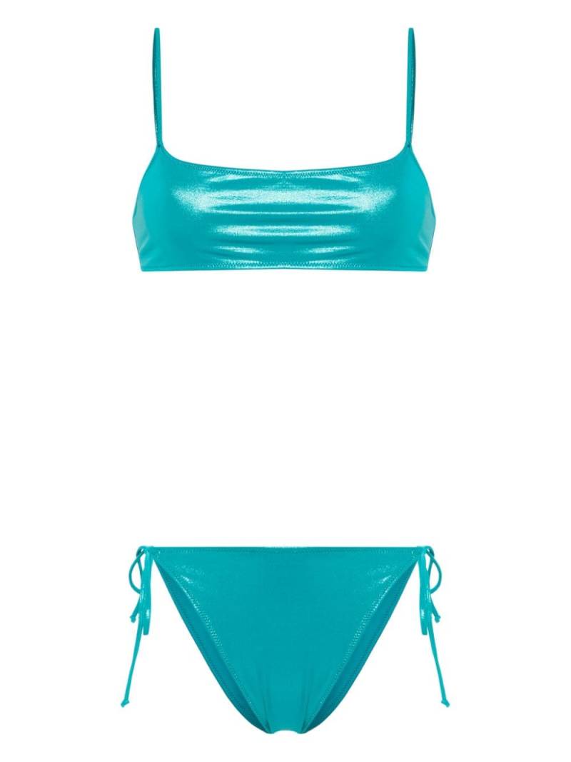 MC2 Saint Barth Sadie laminated bikini - Blue von MC2 Saint Barth