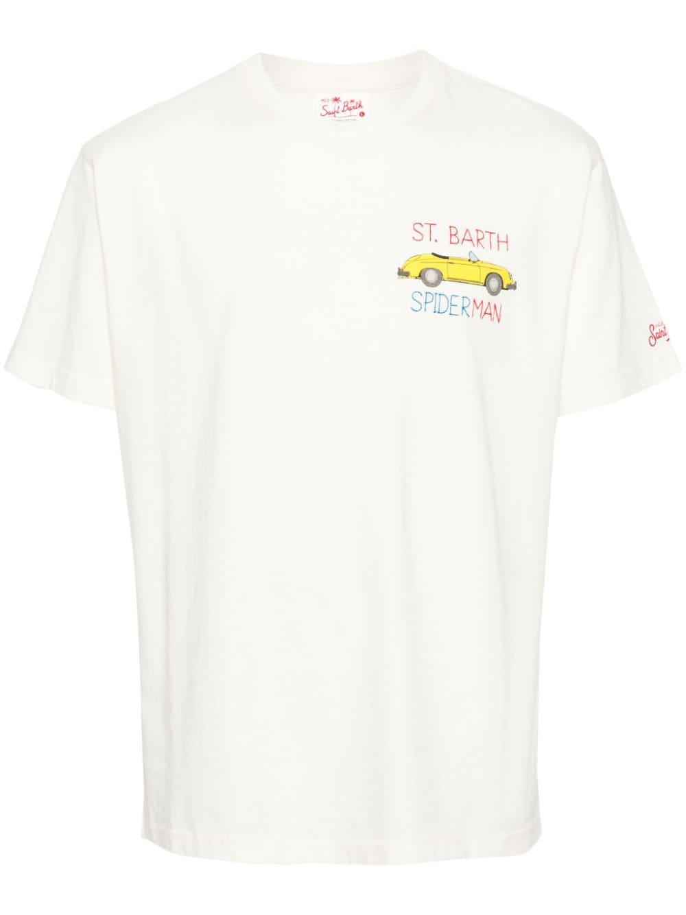 MC2 Saint Barth Speed man car-print T-shirt - Neutrals von MC2 Saint Barth
