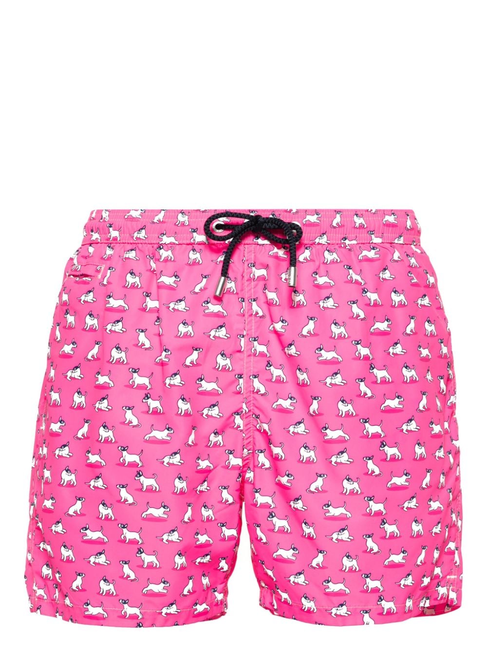 MC2 Saint Barth Terrier Cartoon-print swim shorts - Pink von MC2 Saint Barth