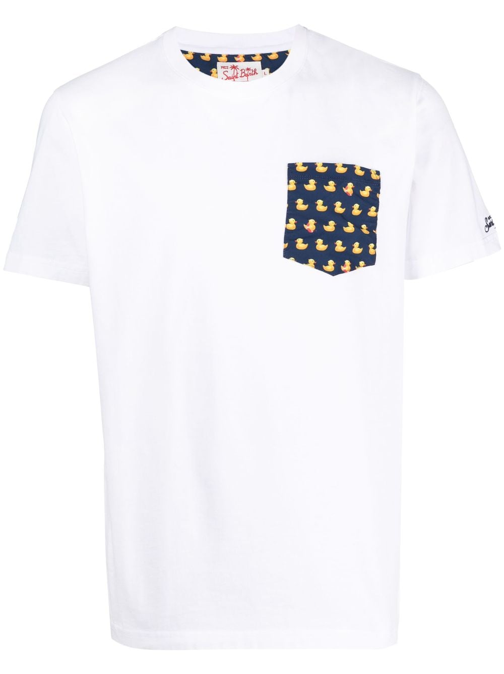 MC2 Saint Barth duck-print pocket T-shirt - White von MC2 Saint Barth