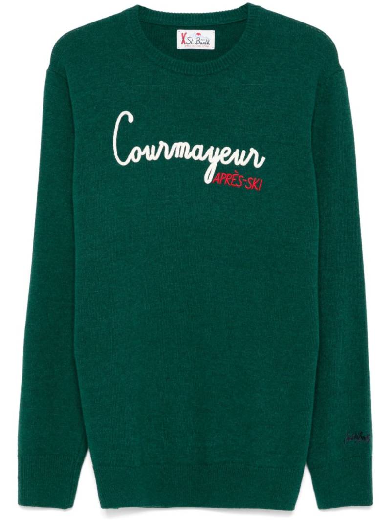 MC2 Saint Barth embroidered-motif sweater - Green von MC2 Saint Barth