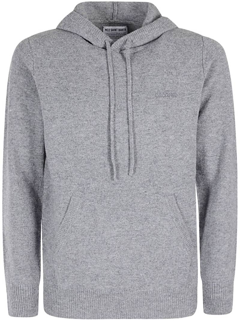 MC2 Saint Barth knitted hoodie - Grey von MC2 Saint Barth