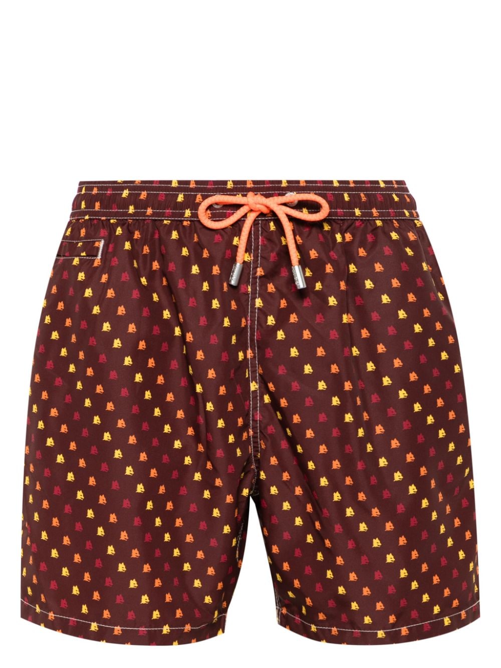 MC2 Saint Barth motif-print swim shorts - Brown von MC2 Saint Barth