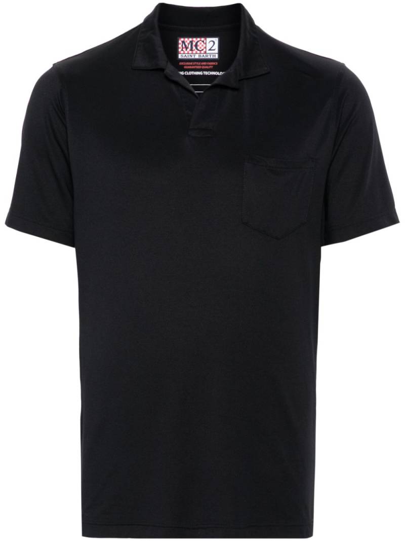 MC2 Saint Barth stretch-jersey polo shirt - Black von MC2 Saint Barth