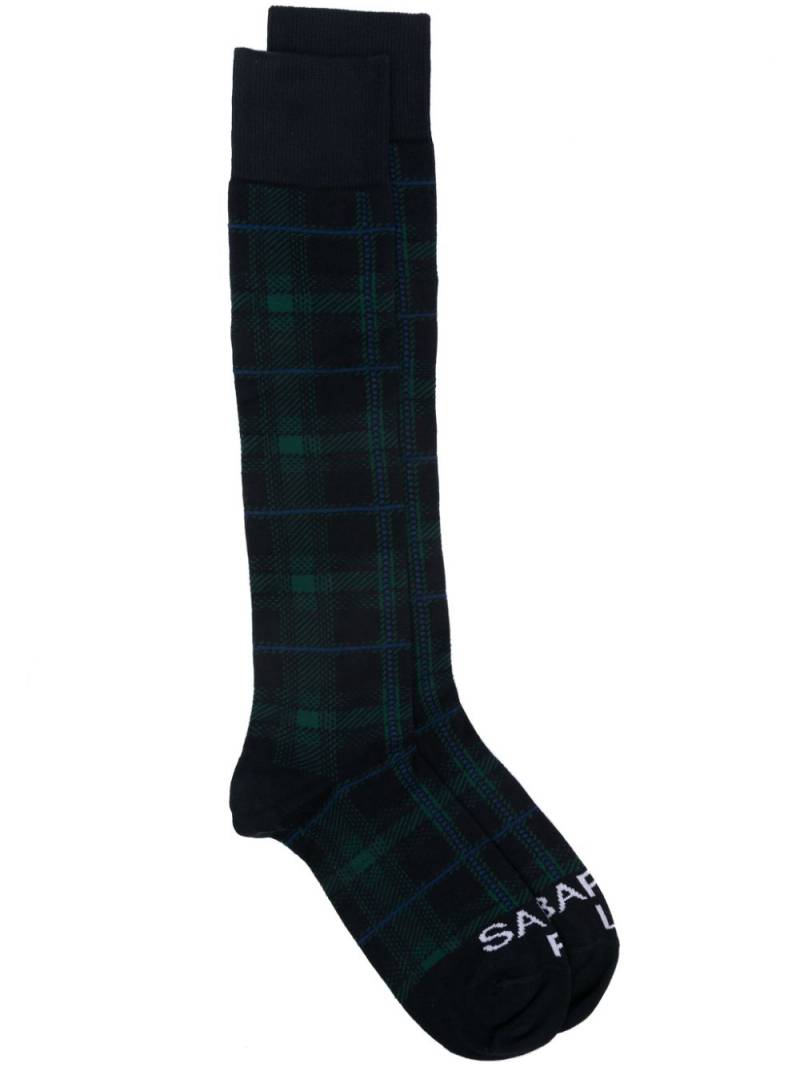 MC2 Saint Barth tartan-check socks - Black von MC2 Saint Barth