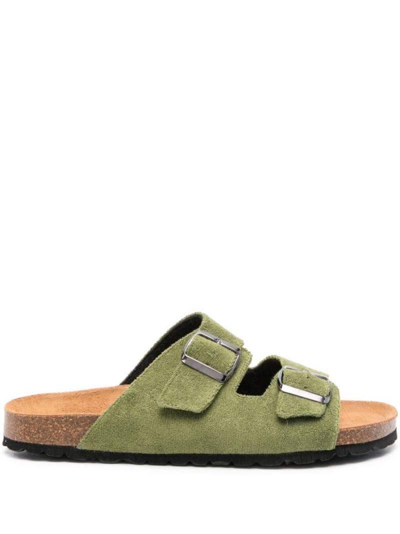 MC2 Saint Barth terrycloth open-toe sandals - Green von MC2 Saint Barth