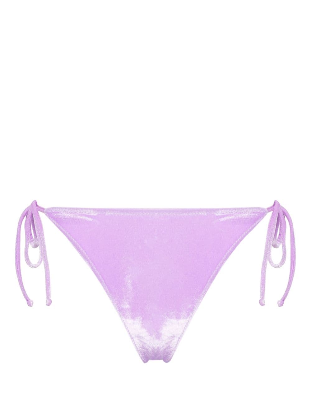 MC2 Saint Barth velvet bikini bottoms - Purple von MC2 Saint Barth