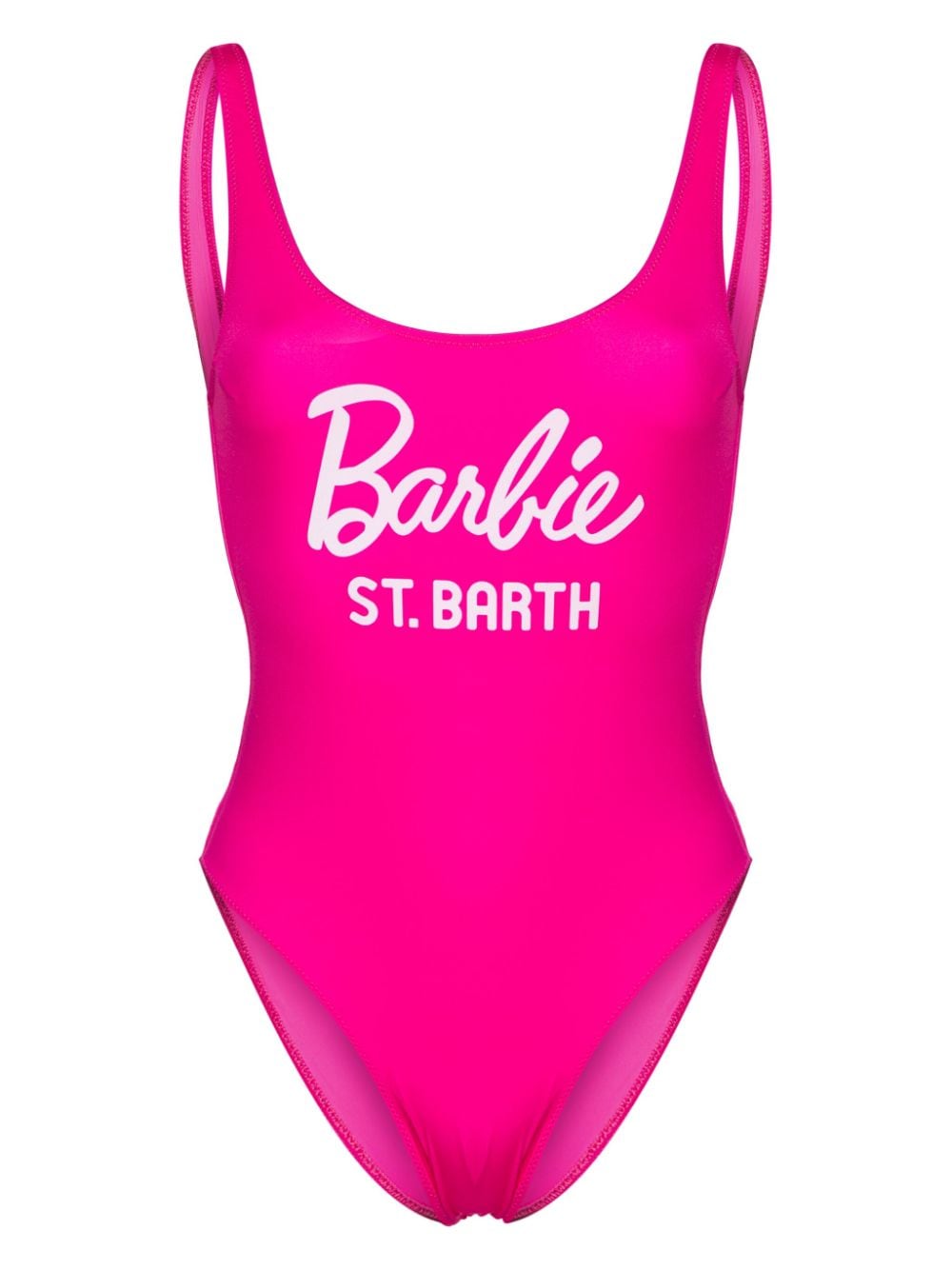 MC2 Saint Barth x Barbie Lora logo-print swimsuit - Pink von MC2 Saint Barth