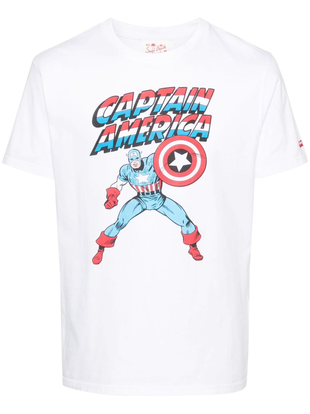 MC2 Saint Barth x Marvel Captain America-print T-shirt - White von MC2 Saint Barth