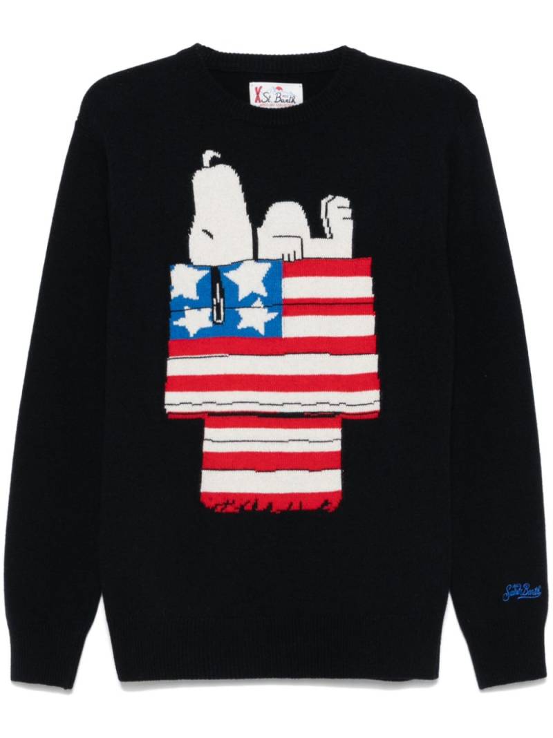 MC2 Saint Barth x Peanuts™ Snoopy-motif sweater - Blue von MC2 Saint Barth