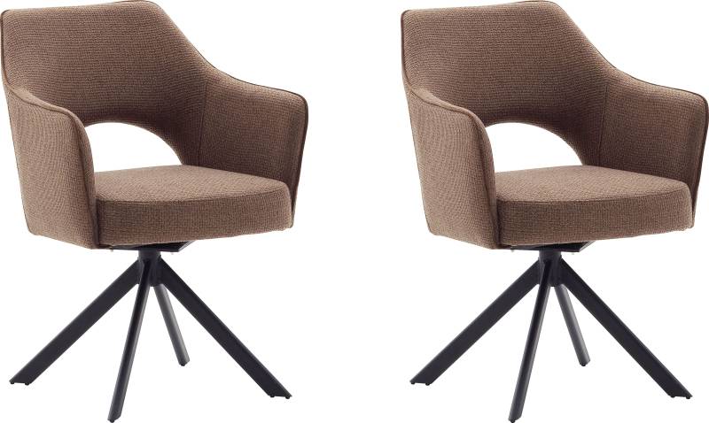 MCA furniture 4-Fussstuhl »Tonala«, (Set), 2 St., Velourstoff grob, (2er-Set), 180° drehbar, Belastbarkeit 120 kg, Sitzhöhe ca. 49 cm MCA furniture 4-Fussstuhl »Tonala«, (Set), 2 St., Velourstoff grob, (2er-Set), 180° drehbar, Belastbarkeit 120 kg, Sitzhöhe ca. 49 cm von MCA furniture
