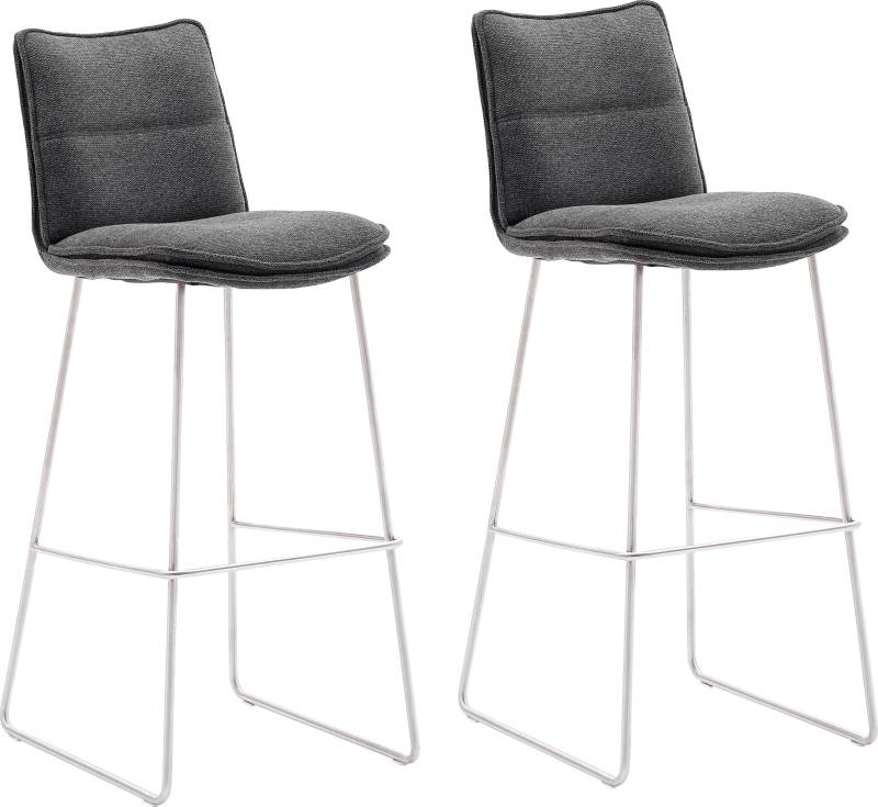 MCA furniture Barhocker »Hampton«, (Set, 2 St., 2-er), Barstuhl 180°drehbar mit Nivellierung, bis 120 Kg belastbar von MCA furniture