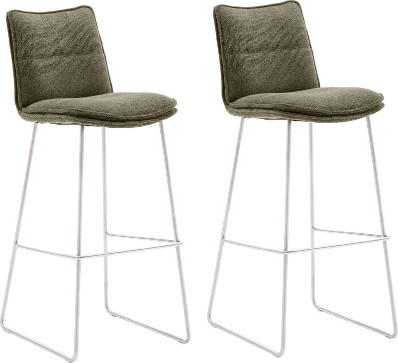 MCA furniture Barhocker »Hampton«, (Set, 2 St., 2-er), Barstuhl 180°drehbar mit Nivellierung, bis 120 Kg belastbar von MCA furniture