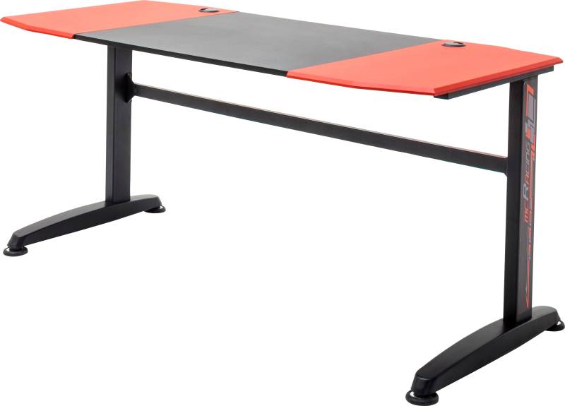 MCA furniture Gamingtisch »mcRacing«, Game Desk mcRacing, Schwarz-Rot-Schwarz von MCA furniture