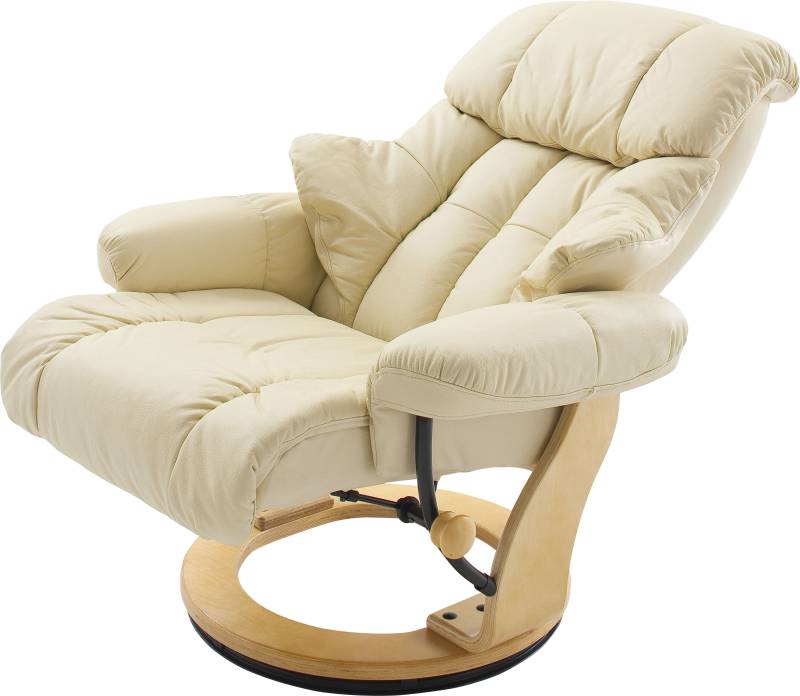 MCA furniture Relaxsessel »Calgary«, Fernsehsessel 360°drehbar inkl. Hocker mit Lederbezug von MCA furniture