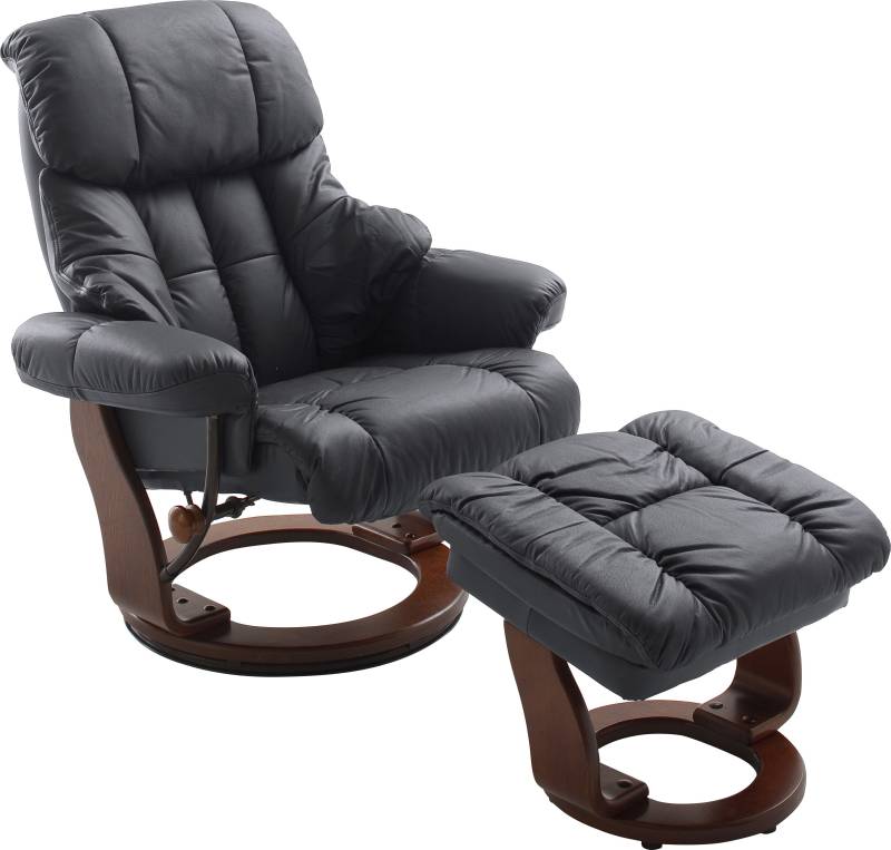 MCA furniture Relaxsessel »Calgary«, Fernsehsessel 360°drehbar inkl. Hocker mit Lederbezug von MCA furniture