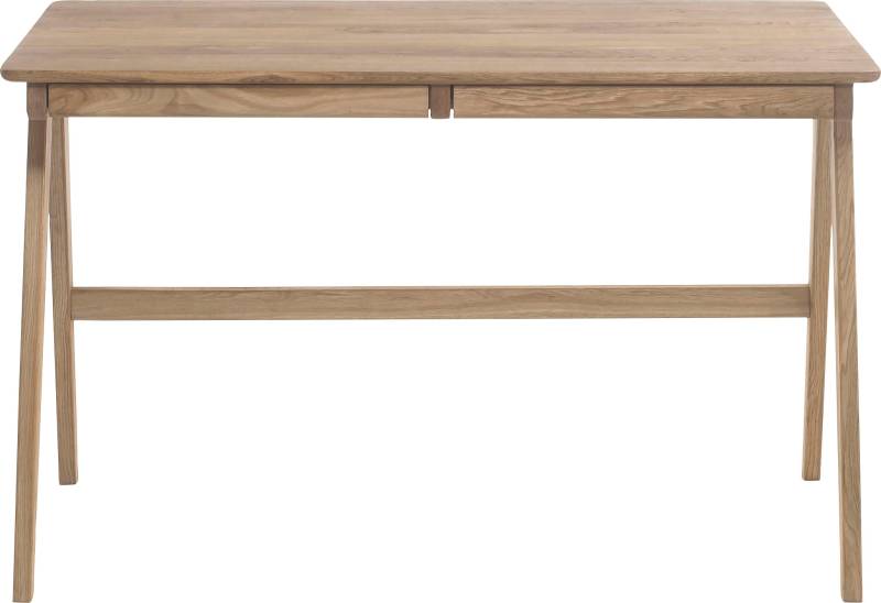 MCA furniture Schreibtisch »Delia«, Asteiche Massivholz geölt mit Schubladen, Breite 120 cm von MCA furniture