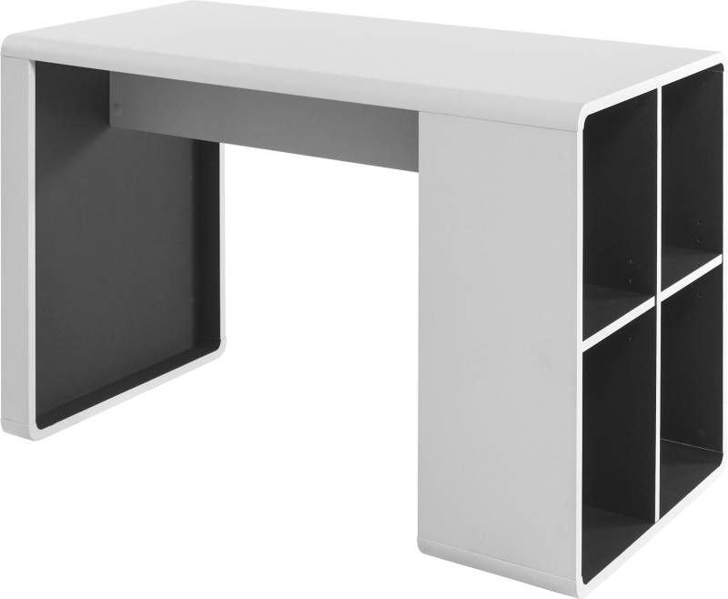 MCA furniture Schreibtisch »Tadeo«, weiss matt mit 4 offenen Fächer, Breite 119 cm von MCA furniture