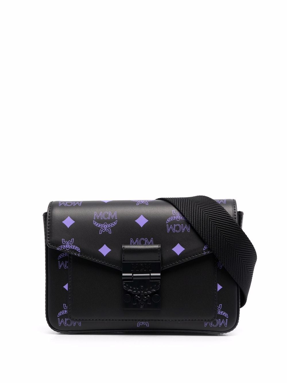 MCM Colour Splash logo messenger bag - Black von MCM