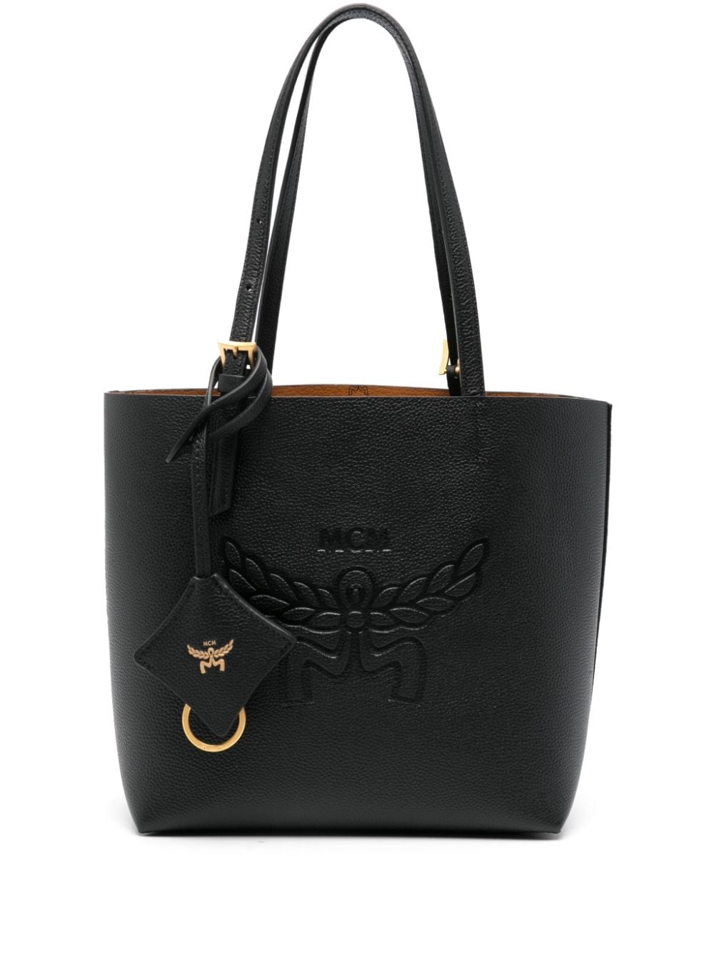 MCM Himmel leather tote bag - Black von MCM