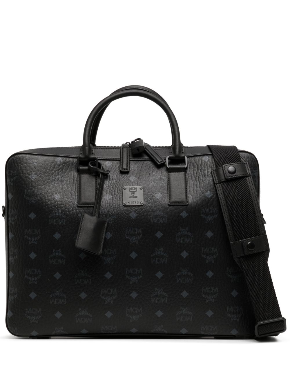 MCM large Klassik monogram tote bag - Black von MCM