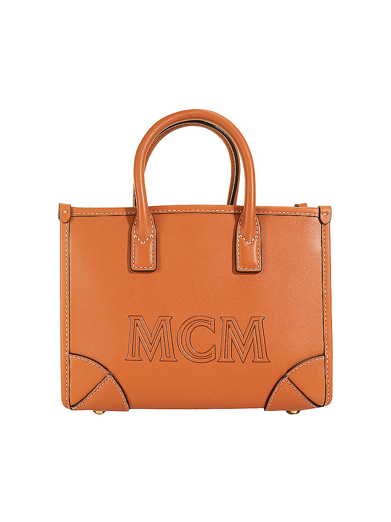 MCM Ledertasche - Tote Bag MÜNCHEN MINI braun von MCM